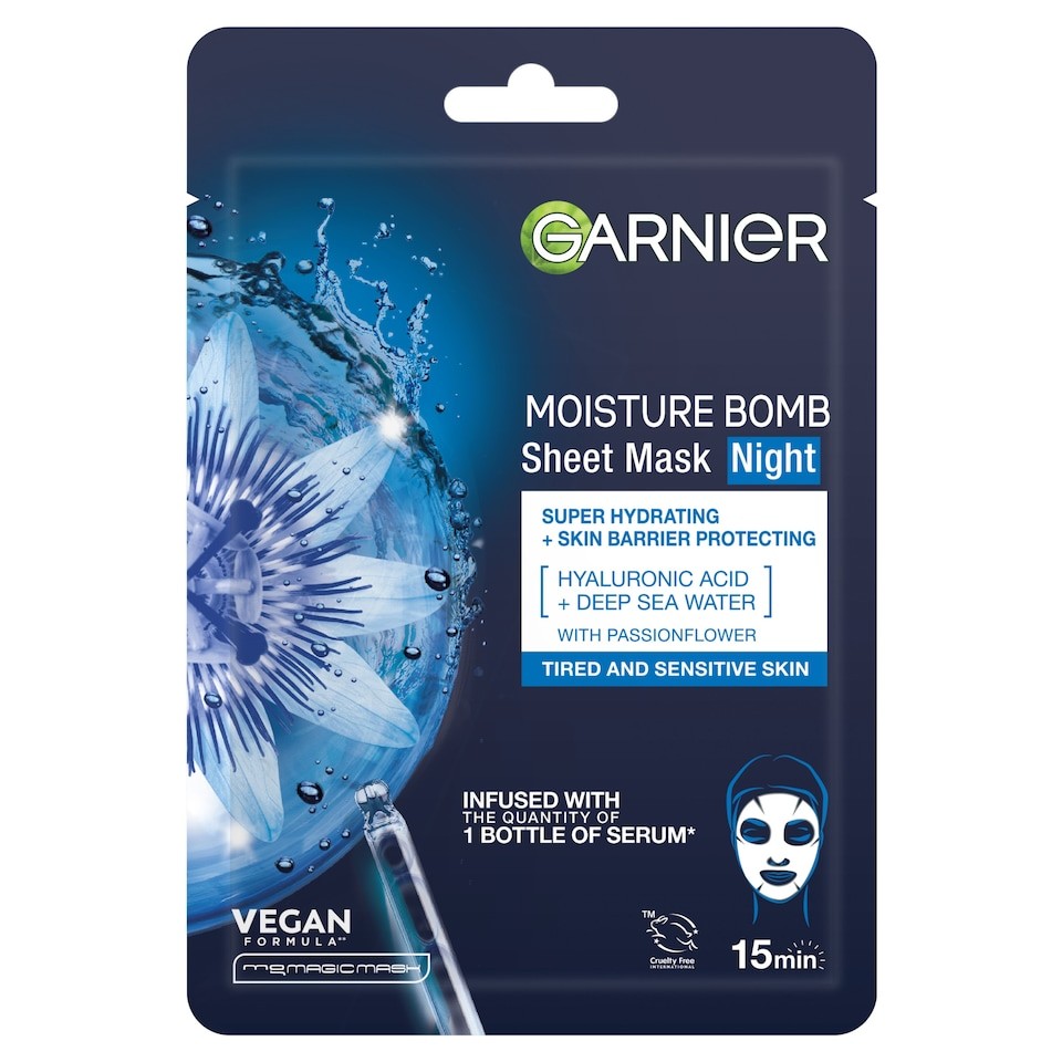 Garnier Skin Active Night Time Face Bomb Tissue Mask 32G