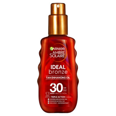 Garnier Ambre Solaire Ideal Bronze SPF30 Sun Protection Oil Spray 150ml