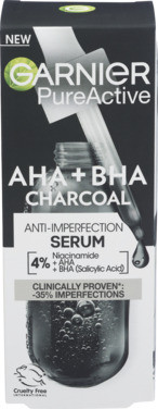 Garnier Pure Active Aha+bha Charcoal Serum 30ml
