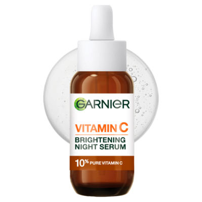 Garnier Targeted Anti Dark Spot Night Serum for Face, 10% Pure Vitamin C  Hyaluronic Acid, 30 ml