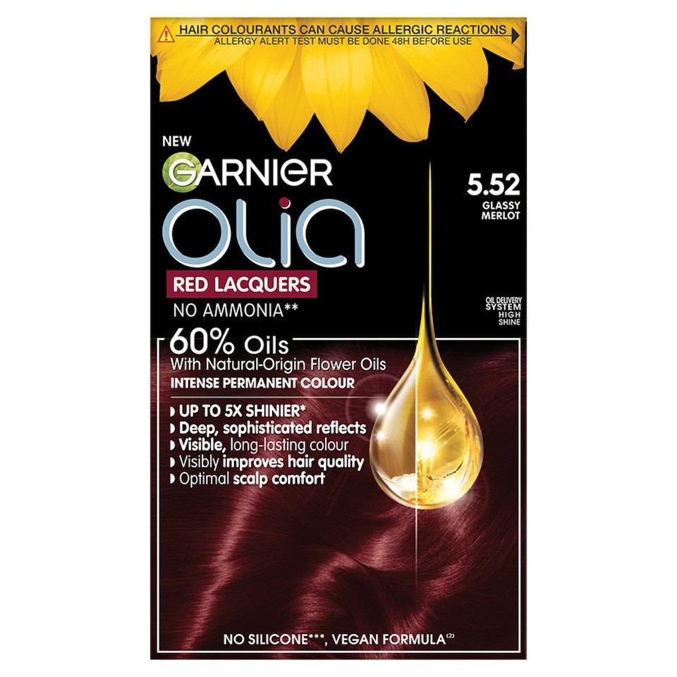 Garnier Olia Red Lacquers 5.52 Glassy Merlot Intense Permanent Hair Colour