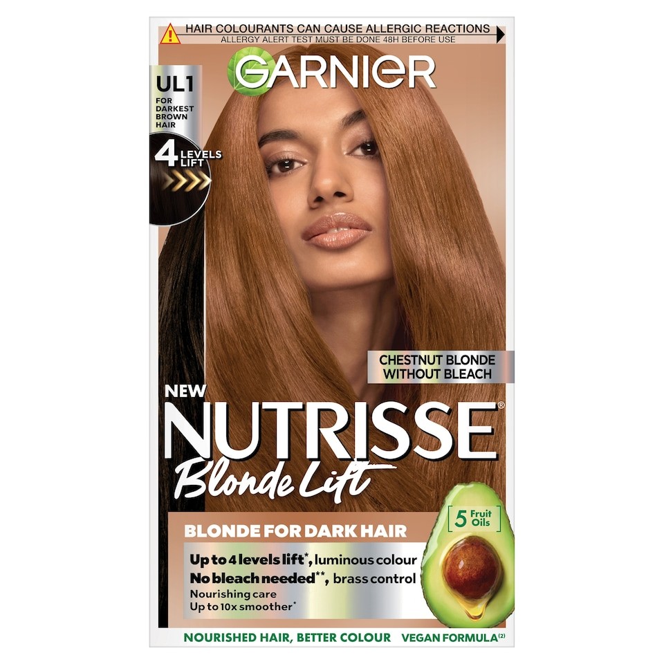 Garnier Nutrisse Blonde Lift Hair Colour Chestnut Blonde UL1