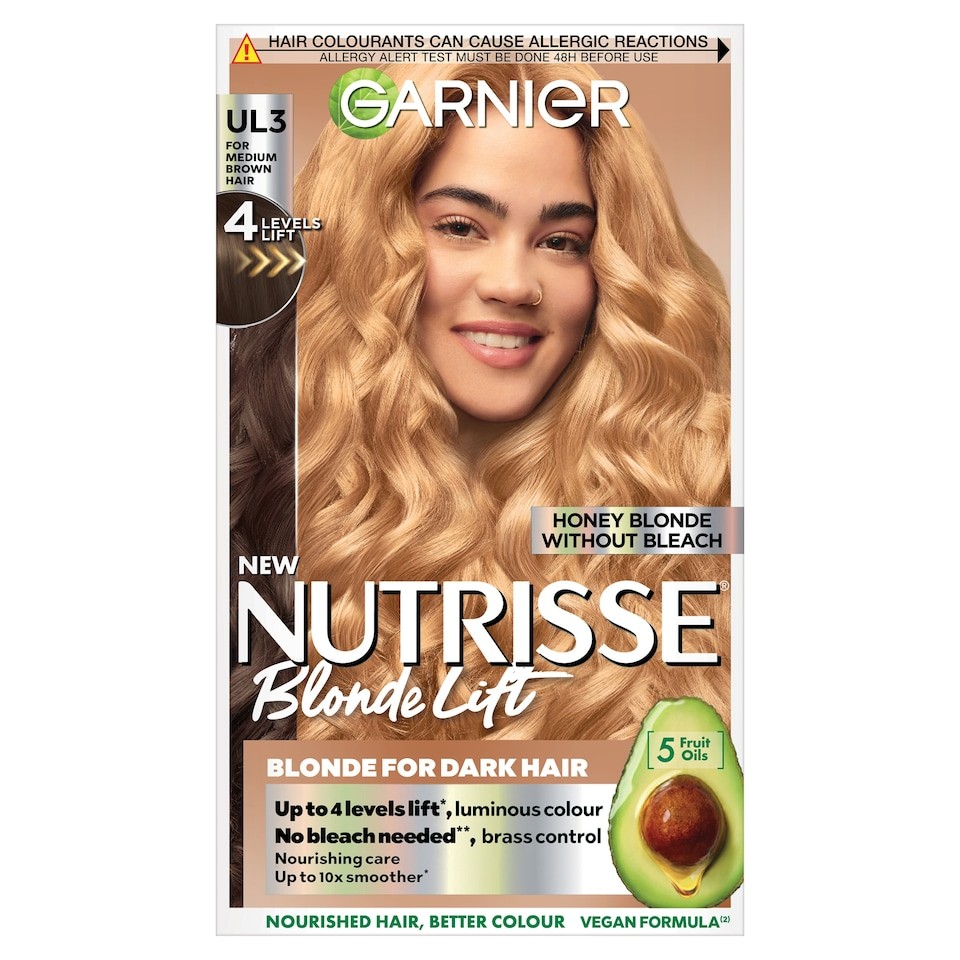 Garnier Nutrisse Blonde Lift Hair Colour Honey Blonde UL3