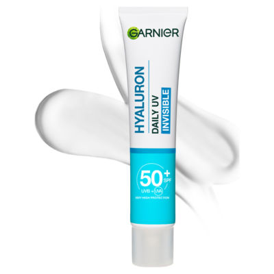 Garnier Hyaluron Barrier Protect Daily Uv Fluid with SPF50+. Approved Cruelty free, Vegan - 40ML