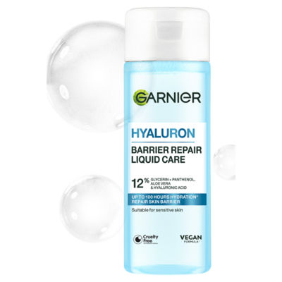 Garnier Hyaluron Barrier Repair Liquid Care Toner, 12% Glycerin, Aloe Vera, Hyaluronic Acid