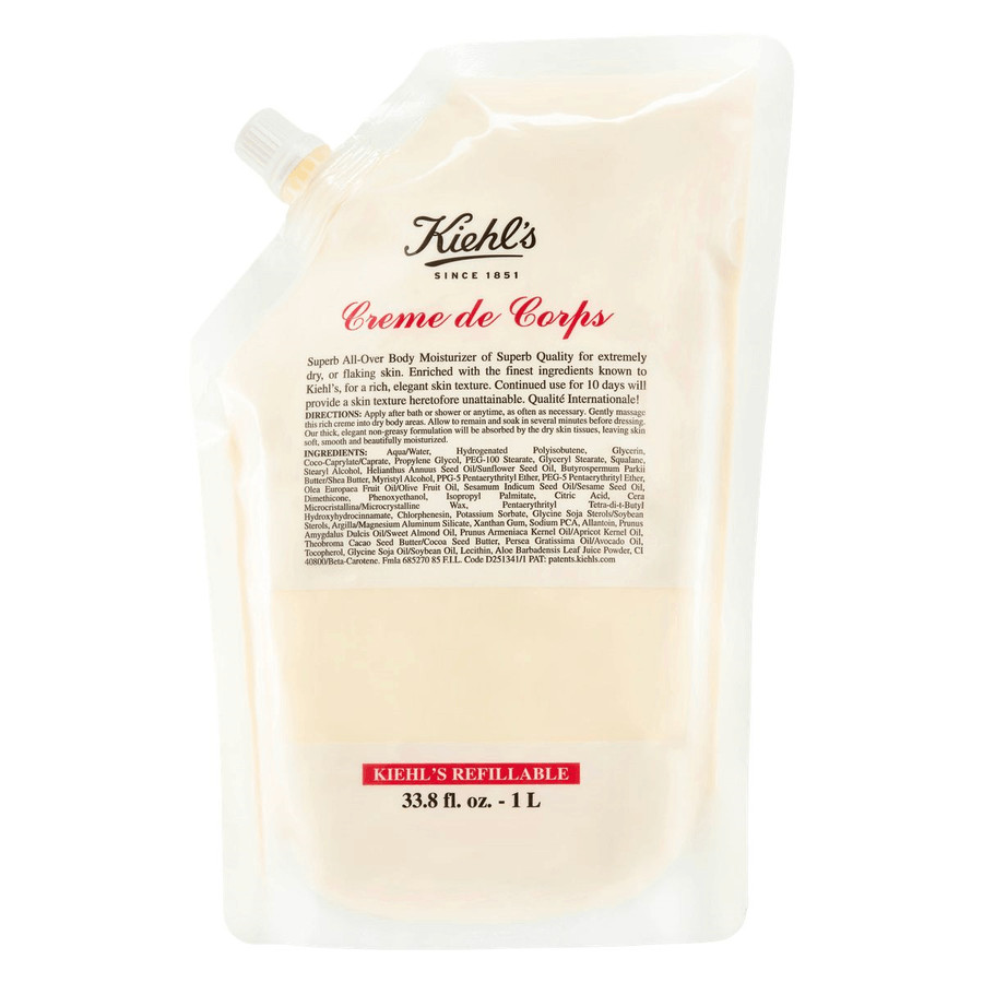 Kiehl's Creme De Corps Hydrating Body Moisturizer Refill 1000ml