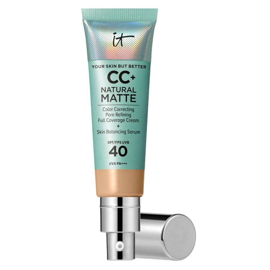 It Cosmetics CC+ Cream Natural Matte Foundation For Oily Skin SPF40 Medium Tan 32ml