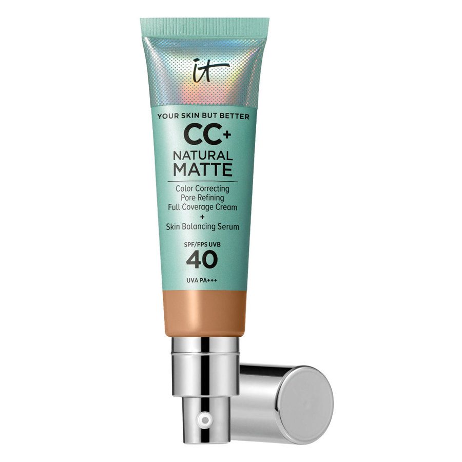 It Cosmetics CC+ Cream Natural Matte Foundation For Oily Skin SPF40 Tan 32ml