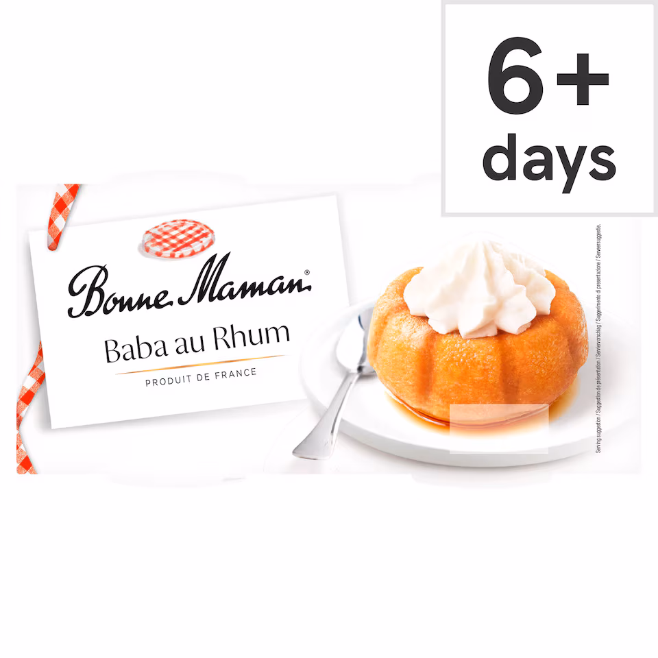 Bonne Maman baba au rhum Dessert 2x140g