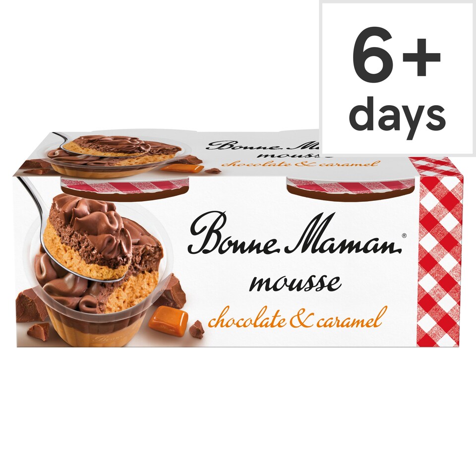 Bonne Maman Chocolate & Caramel Mousse 2x70g