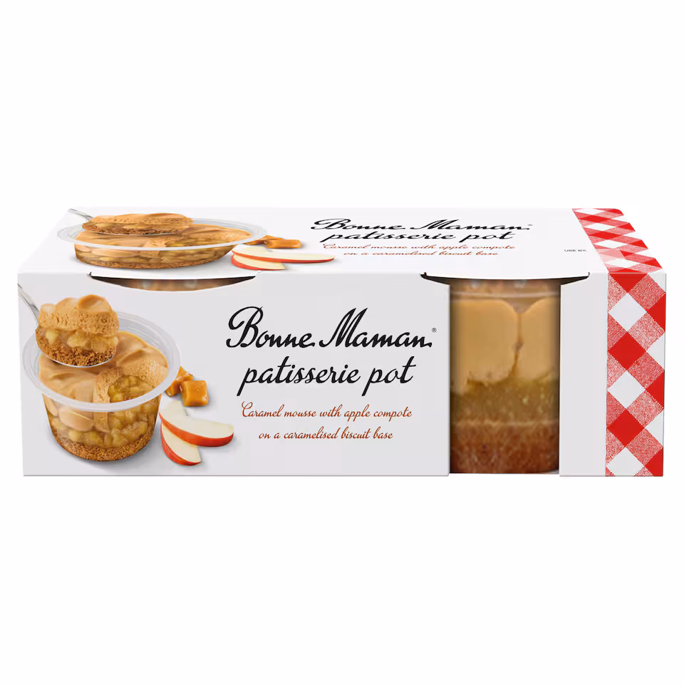 Bonne Maman Patisserie Pot Apple & Caramel 2x90g