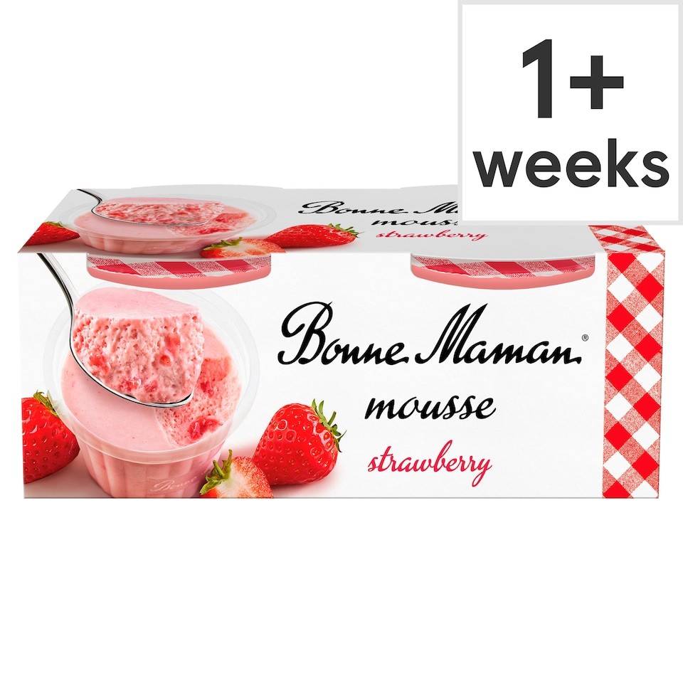 Bonne Maman Strawberry Mousse 2 x 70g