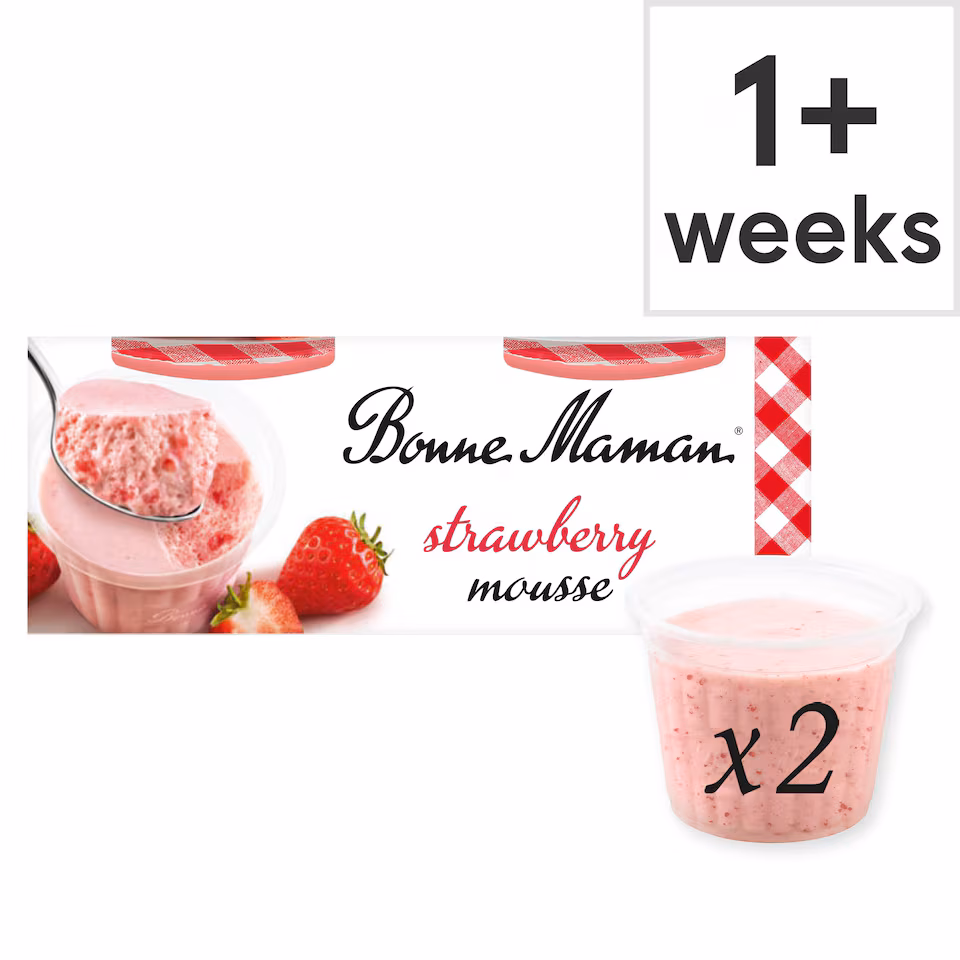 Bonne Maman Strawberry Mousse 2 x 70g