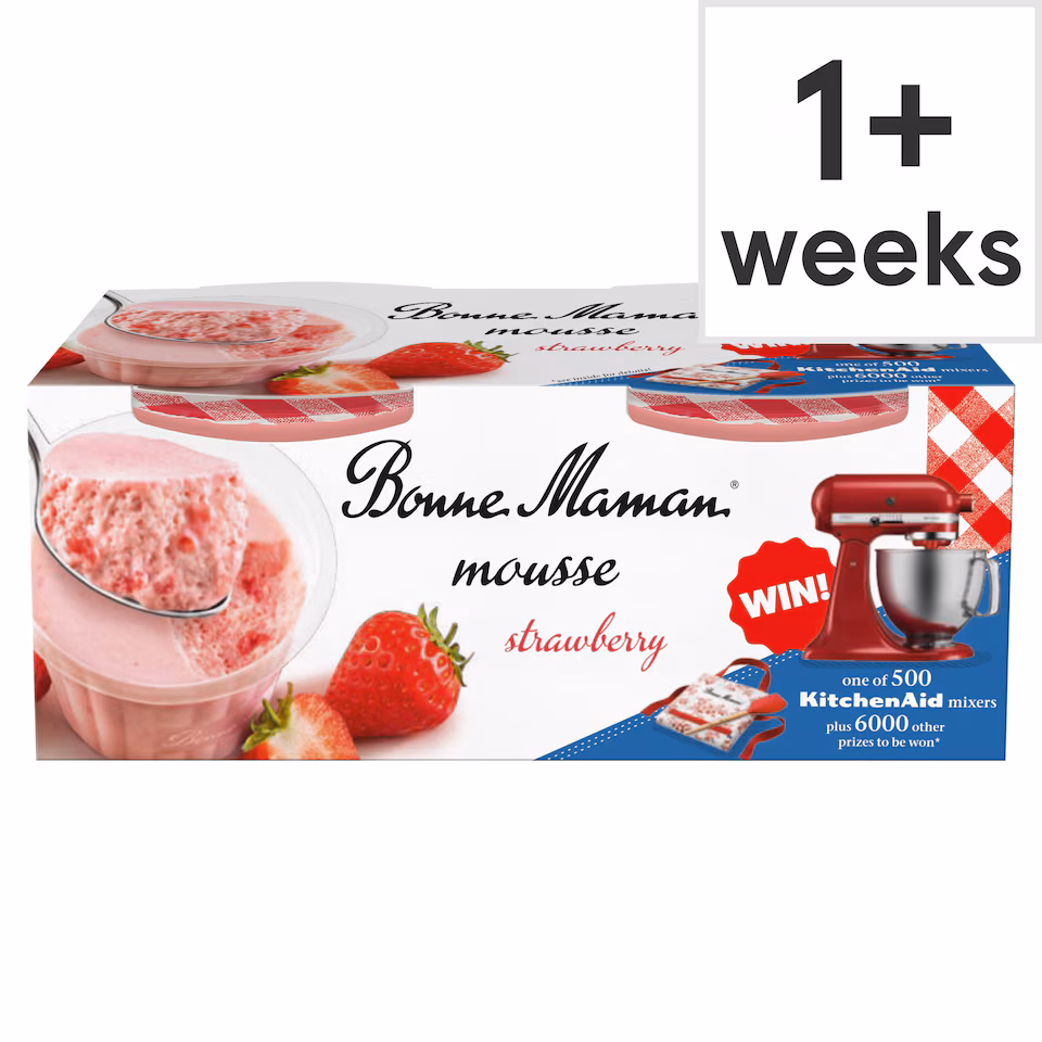 Bonne Maman Strawberry Mousse 2 x 70g