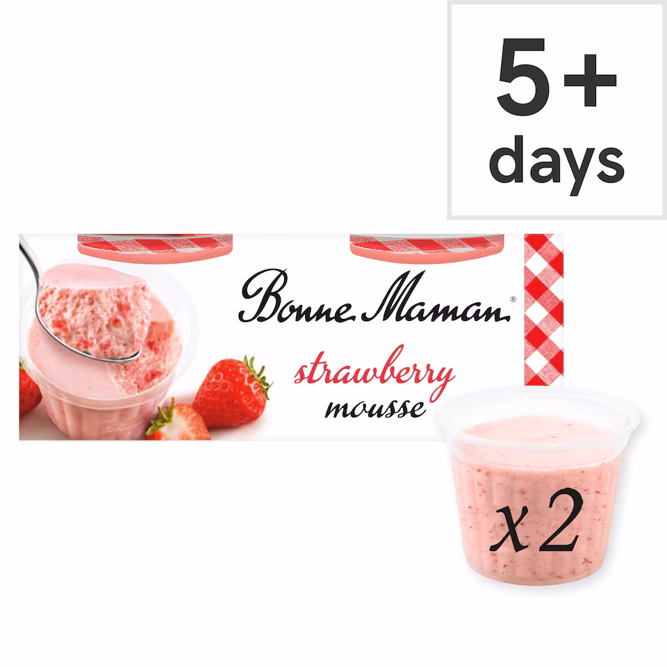 Bonne Maman Strawberry Mousse 2 x 70g