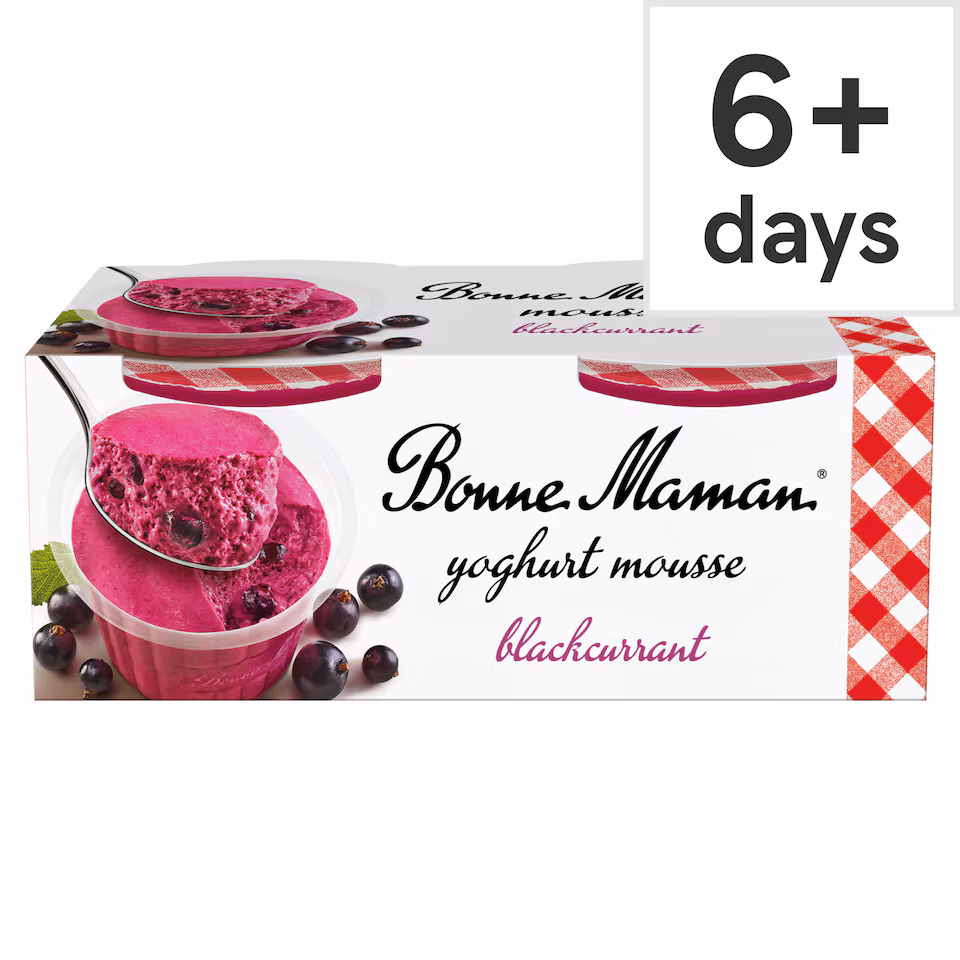 Bonne Maman Blackcurrant Mousse 2 x 70g