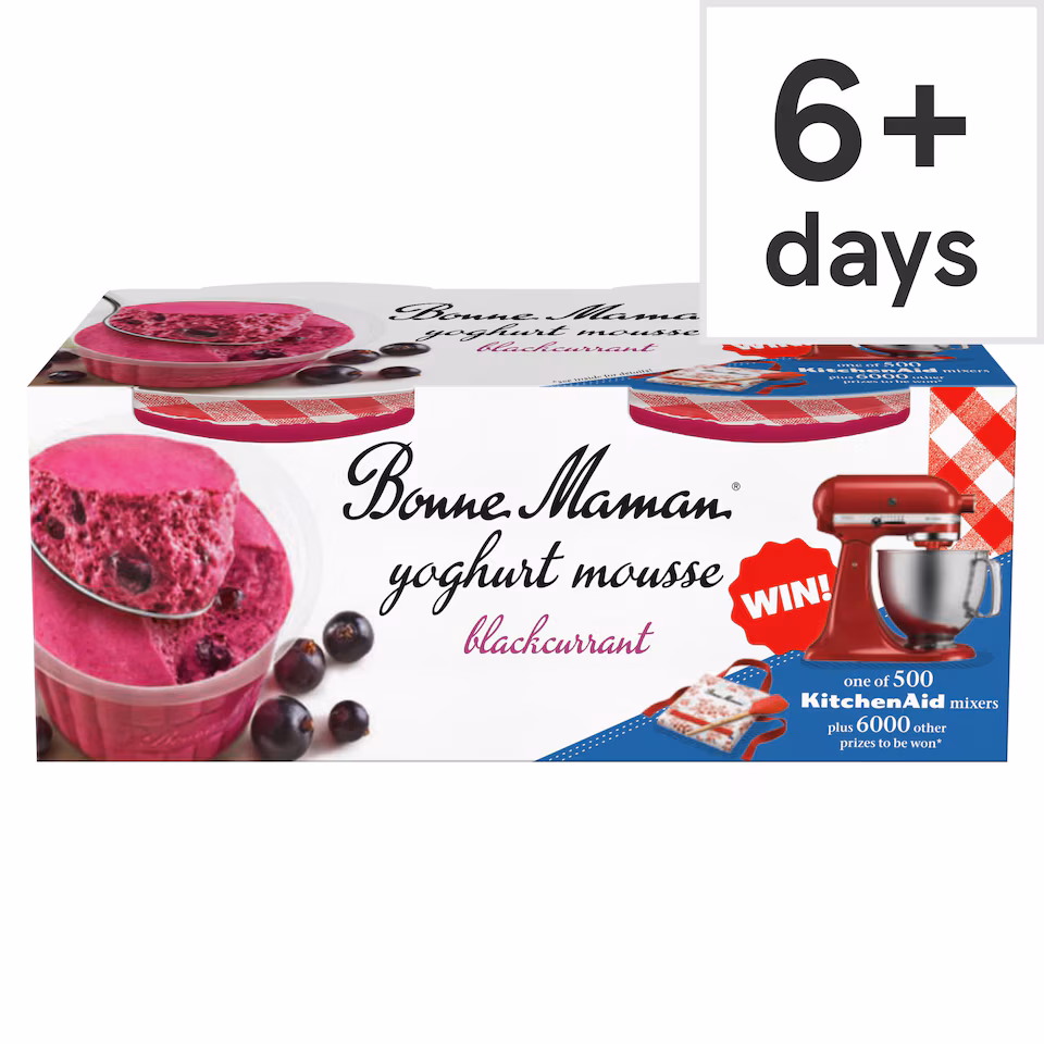 Bonne Maman Blackcurrant Mousse 2 x 70g