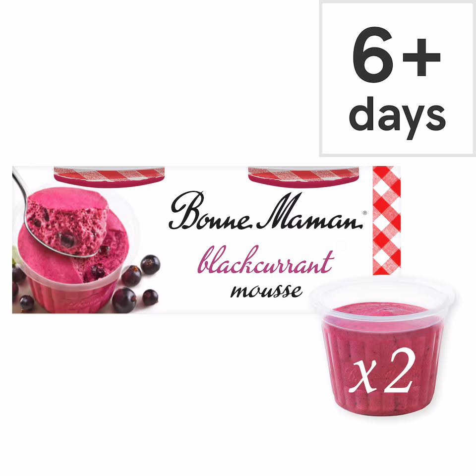 Bonne Maman Blackcurrant Mousse 2 x 70g