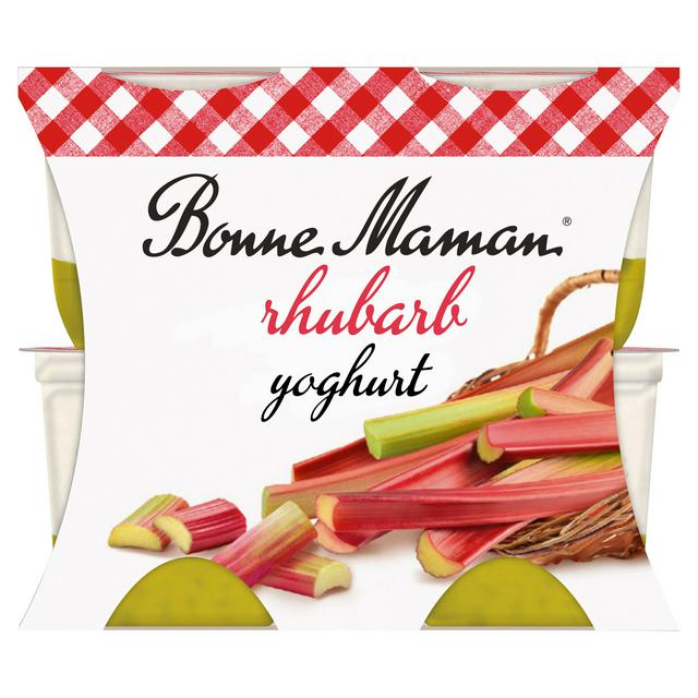 Bonne Maman Yoghurt with a Rhubarb Layer 4x115g