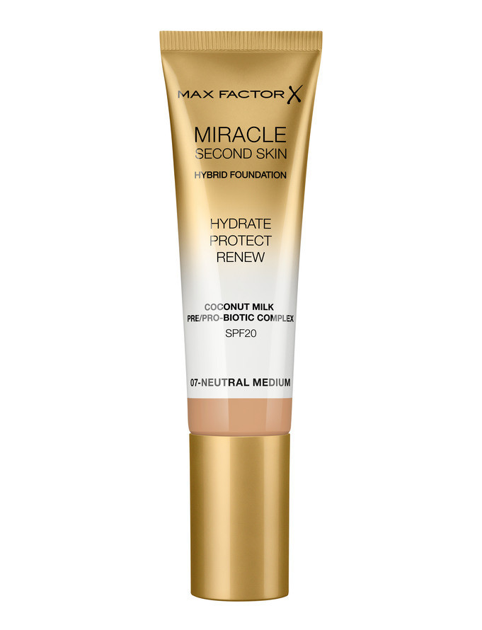 Max Factor Miracle Second Skin Foundation 07 Neutral Medium
