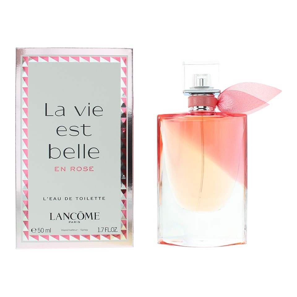 Lancome La Vie Est Belle En Rose Eau de Toilette 50ml Spray for Her | White | Multi | 50ml