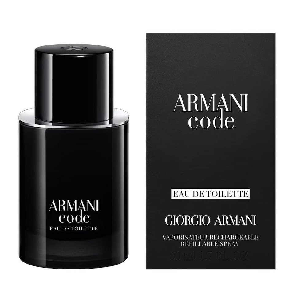 Giorgio Armani Armani Code 50ml EDT Refillable Spray | Multi | Multi | 50ml