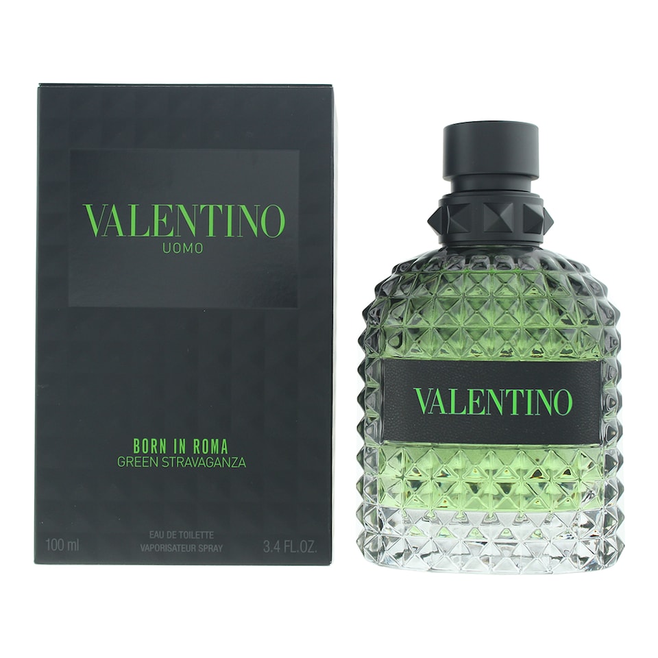 Valentino Uomo Born In Roma Green Stravaganza Eau de Toilette 100ml Spray Him