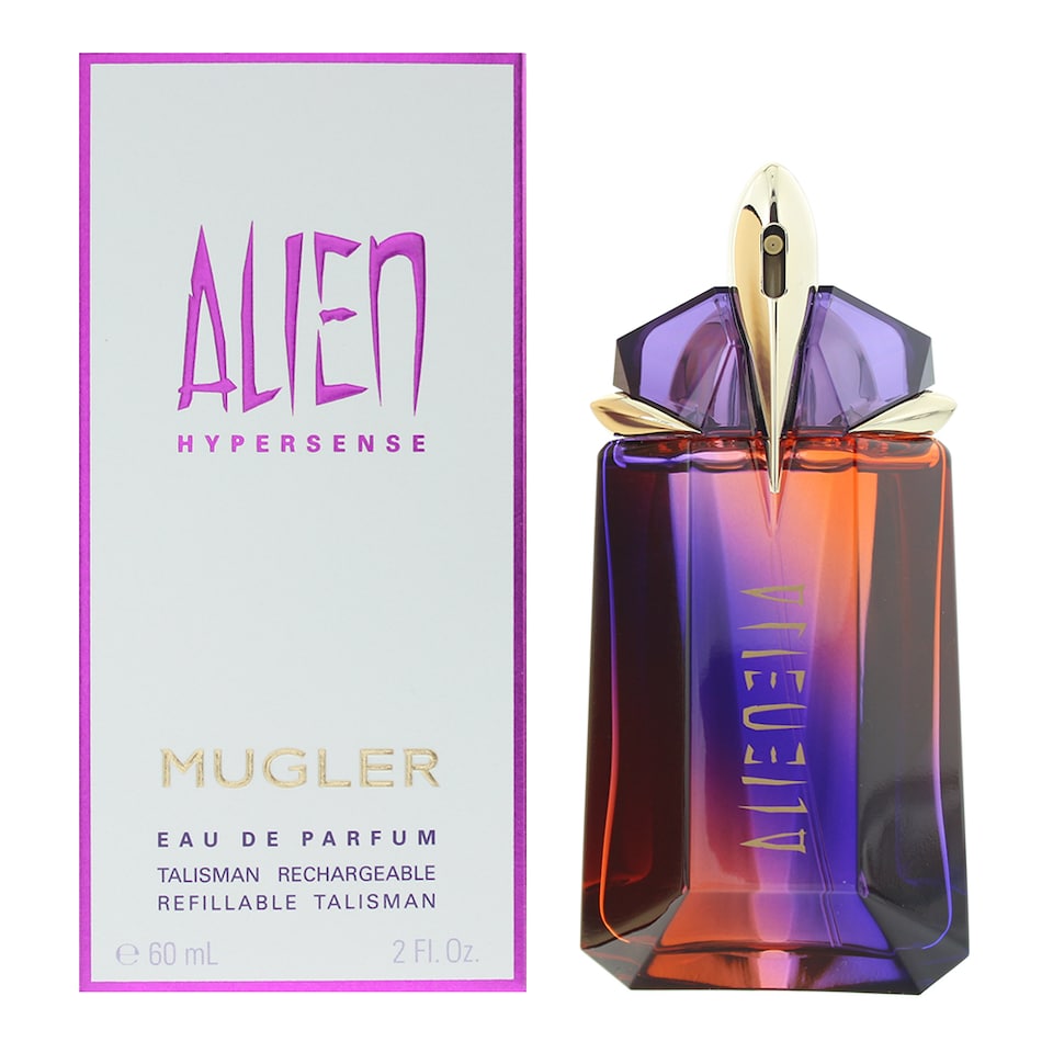 Mugler Alien Hypersense Eau de Parfum 60ml Refillable Spray for Her | White | 60ml