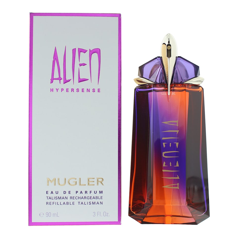 Mugler Alien Hypersense Eau de Parfum 90ml Refillable Spray for Her | White | Multi | 90ml