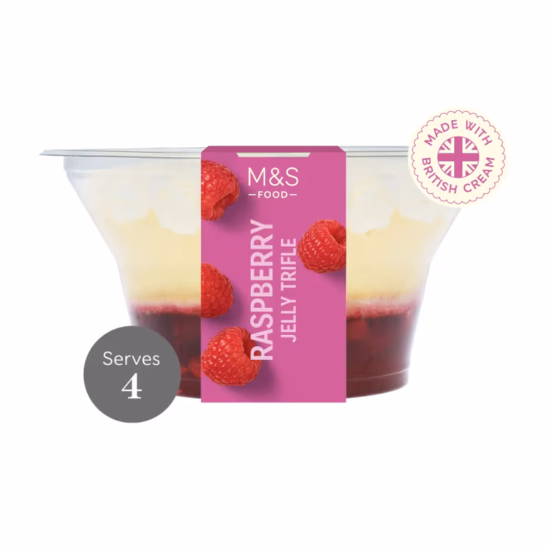 M&S Raspberry Jelly Trifle