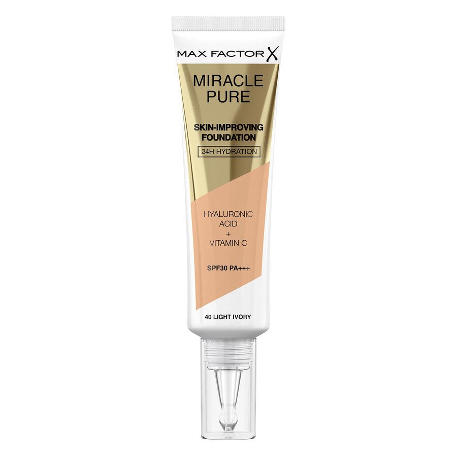 Max Factor Miracle Pure Skin-Improving Foundation 40 Light Ivory 30ml