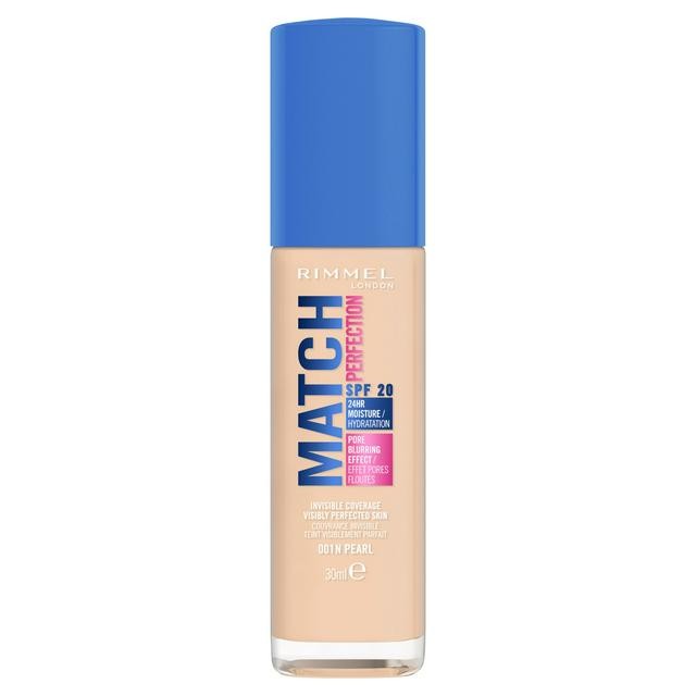 Rimmel London Match Perfection Foundation 001N Pearl SPF20 30ml