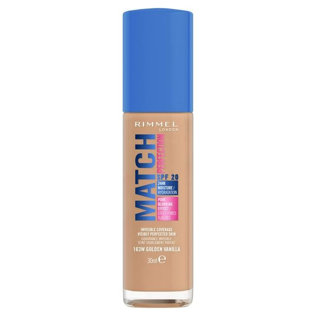 Rimmel London Match Perfection Foundation 163W Golden Vanilla SPF20 30ml