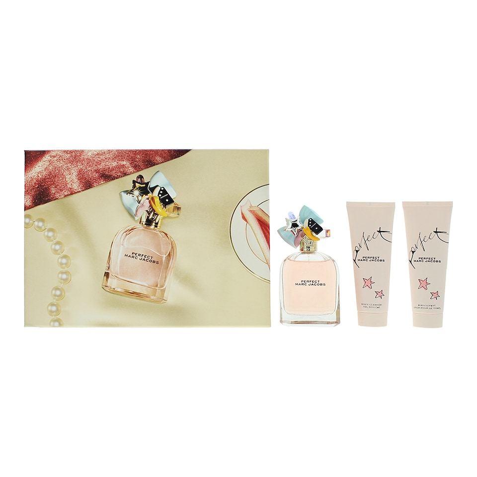 Marc Jacobs Perfect Eau De Parfum 100ml, Body Lotion 75ml & Shower Gel 75ml