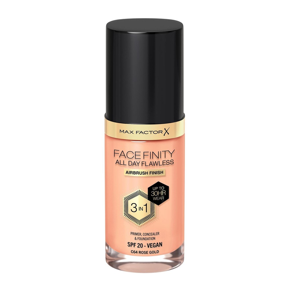 Max Factor Facefinity All Day Flawless 3-In-1 Foundation 64 Rose Gold