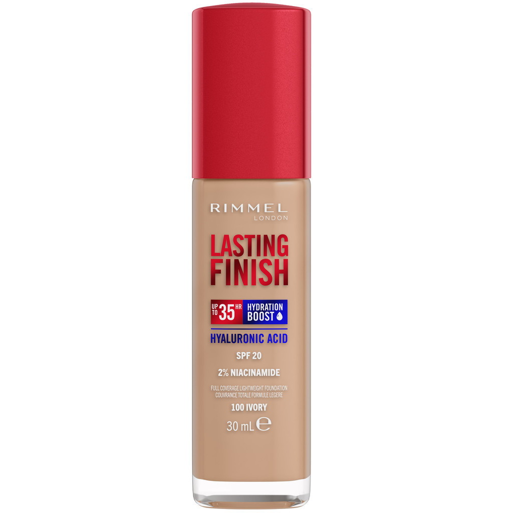 Rimmel Lasting Finish 35H Hydration Boost Hydrating Foundation SPF20 Ivory