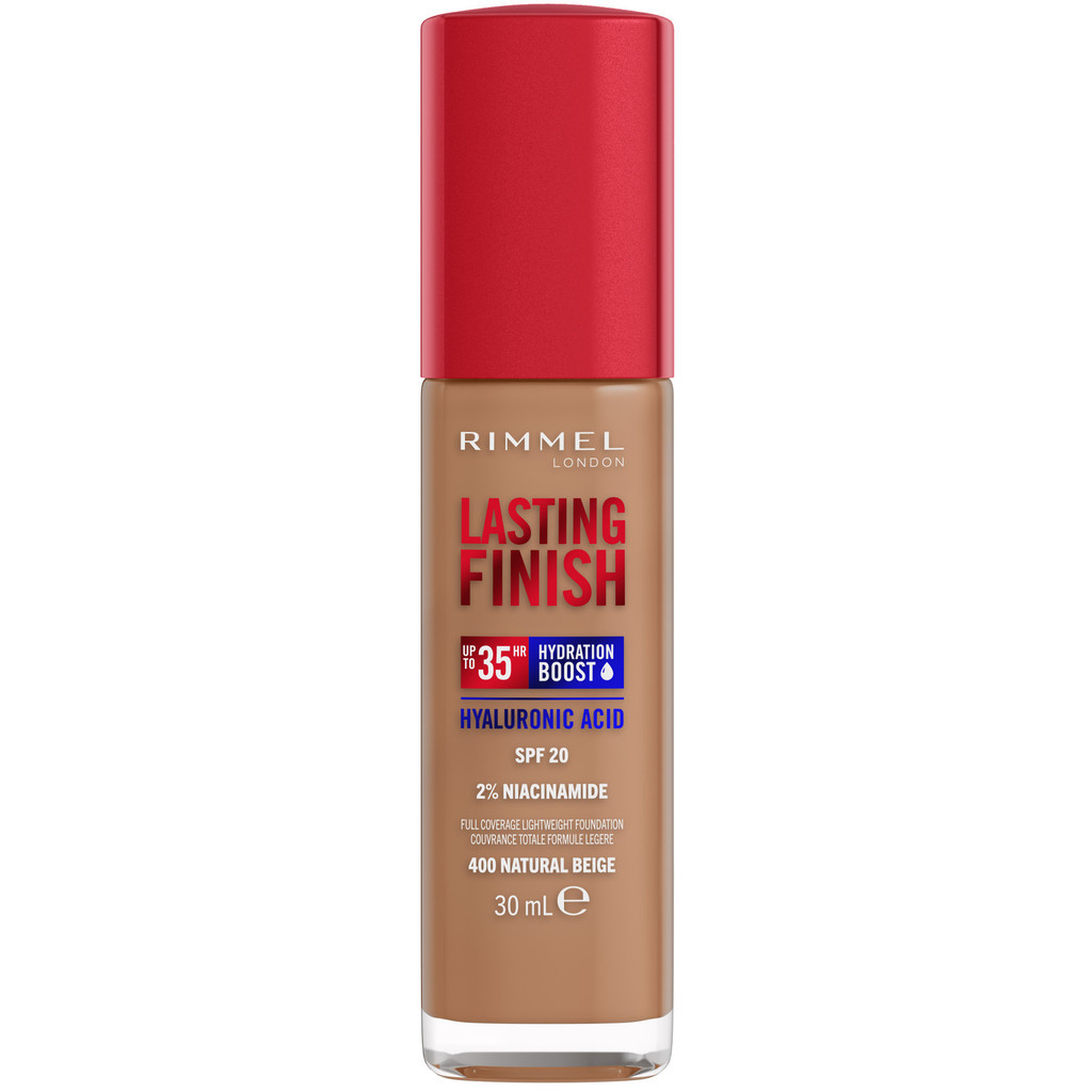 Rimmel Lasting Finish 35H Hydration Boost Hydrating Foundation SPF20 Natural Beige