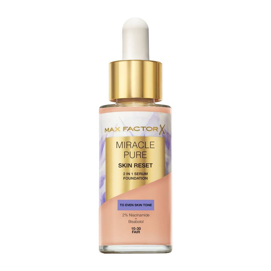 Max Factor Miracle Pure Skin Reset 2 In 1 Serum Foundation Fair 30ml