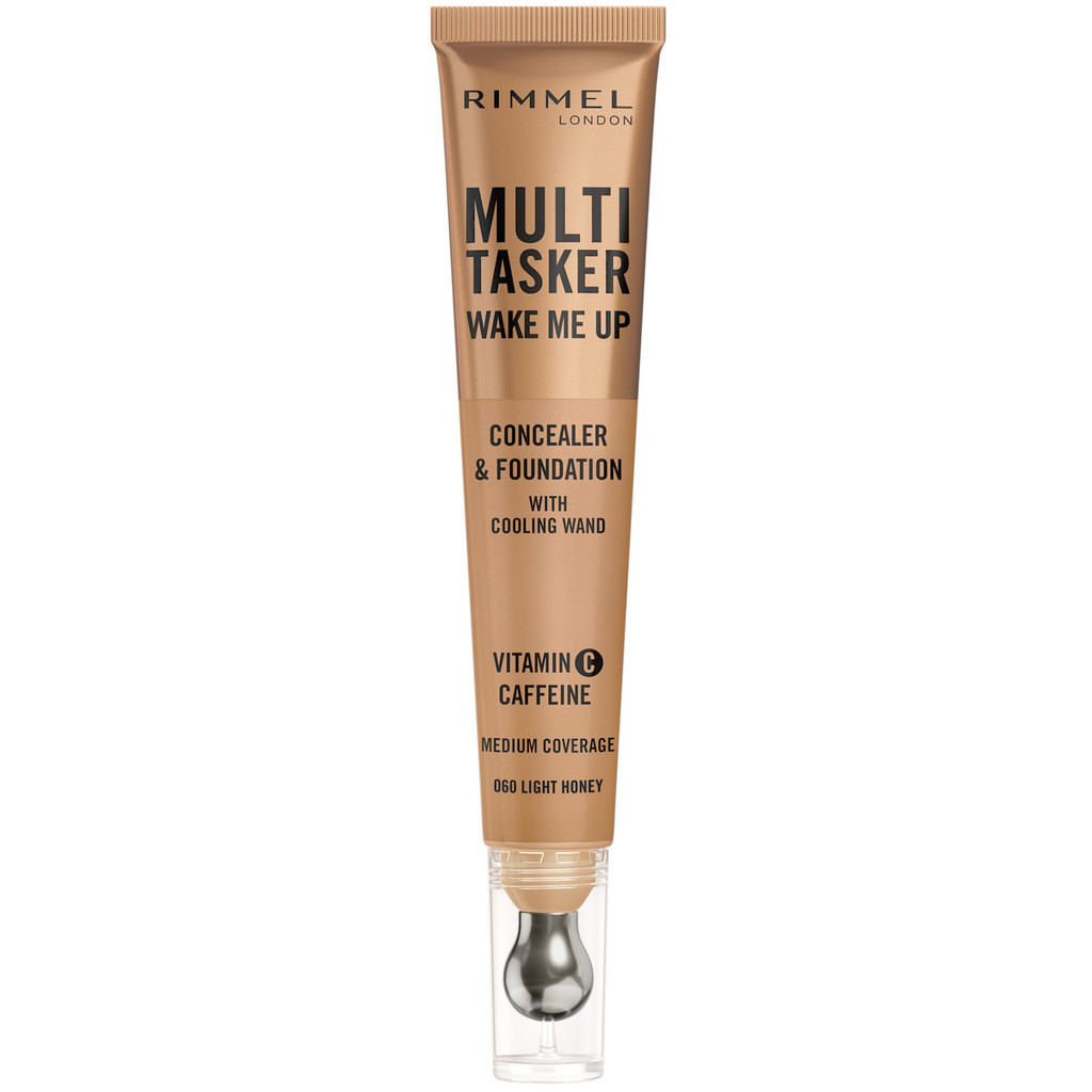 Rimmel Multi-Tasker Wake Me up Foundation and Concealer Brightening Effect Light Honey