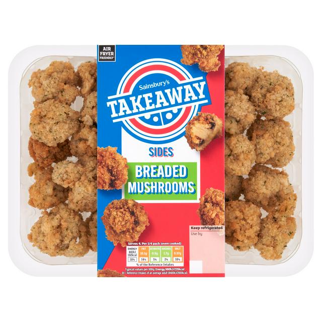 Sainsbury's Breaded Mushrooms Takeaway Sides 350g