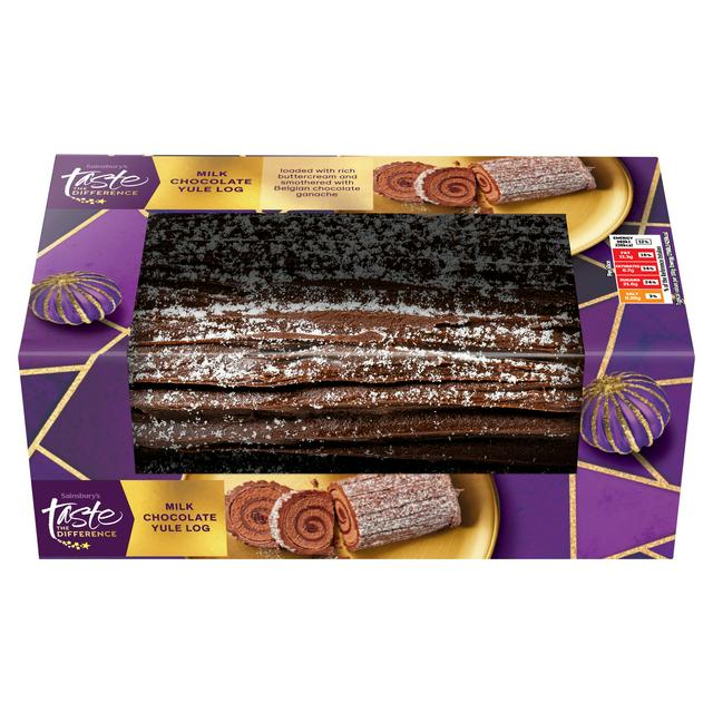 Sainsbury's Milk Chocolate Yule Log, Taste the Difference 440g