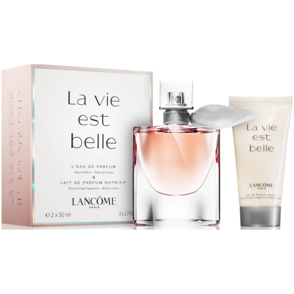 Lancome La Vie Est Belle Gift Set 50ml L' EDP Spray + 50ml Body Lotion