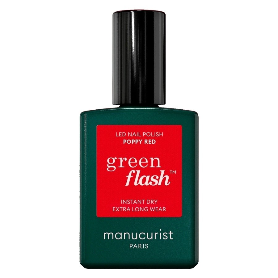 Manucurist Green Flash Led Nail Polish Poppy Red 15ml