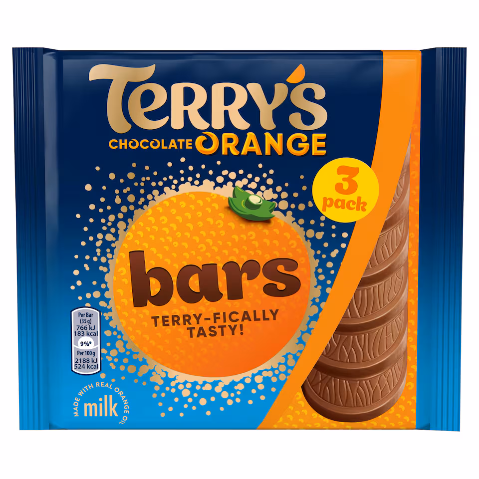 Terry's Orange Chocolate Bars Multipack 3 X 35g