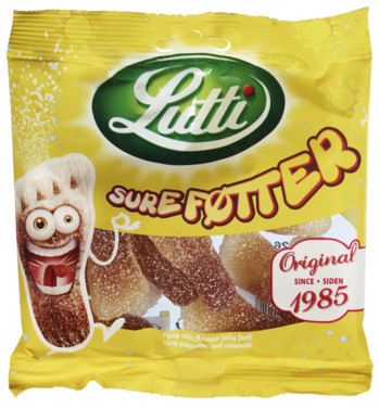 Lutti Sure Føtter 100g