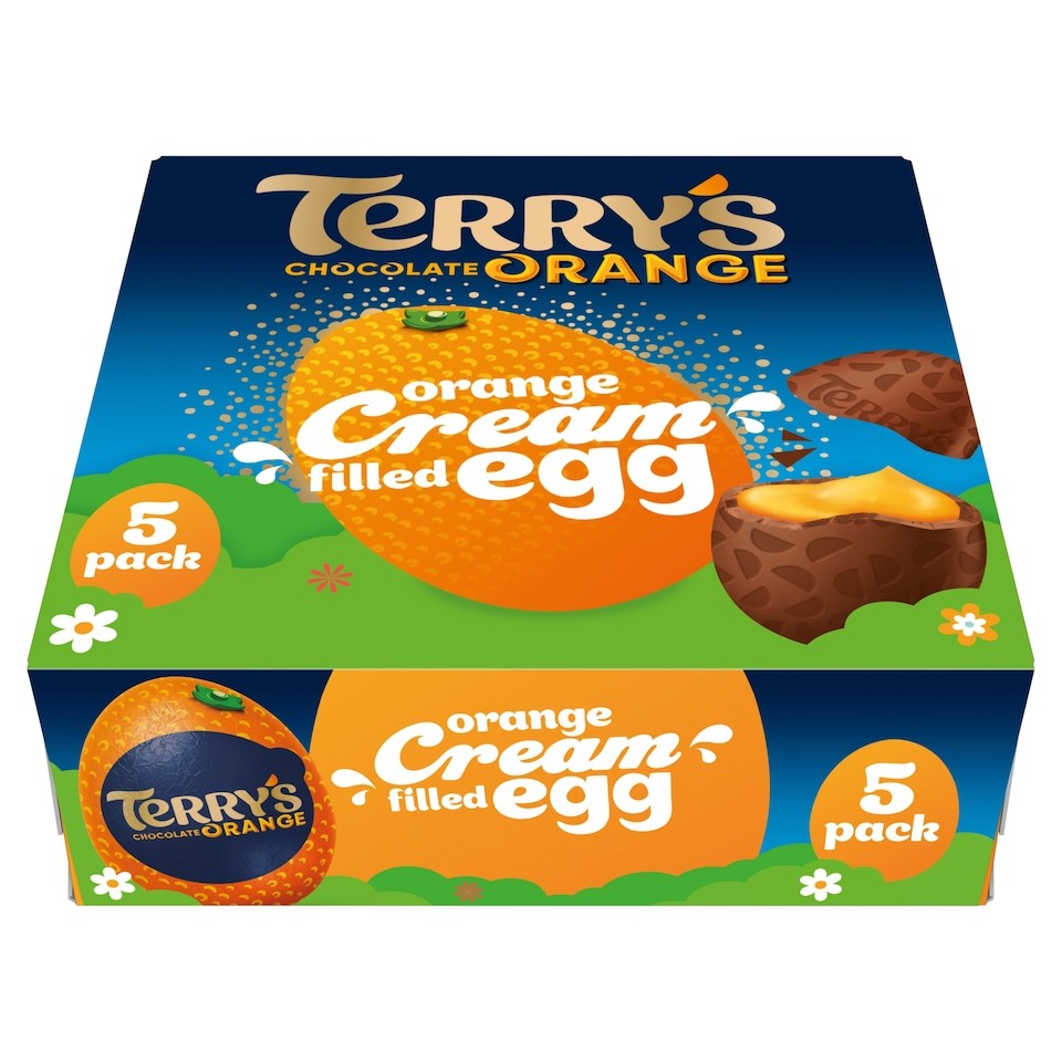 TERRY'S Chocolate Orange Cream Filled Egg 5X34g