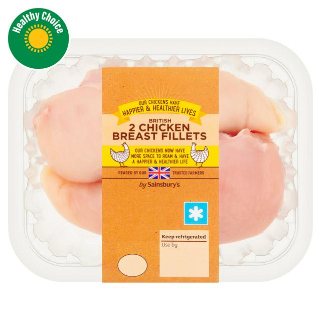 Sainsbury's 320g British Fresh Skinless & Boneless Chicken Breast Fillets