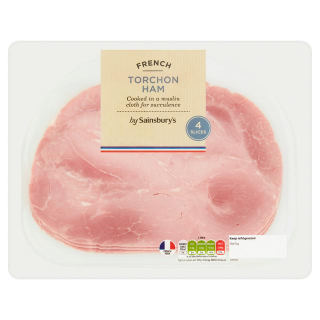 Sainsbury's French Torchon Ham x4 Slices 200g