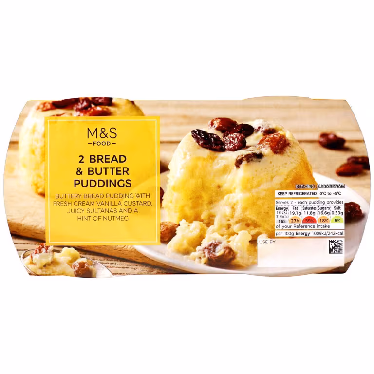 M&S Bread and Butter Puddings
