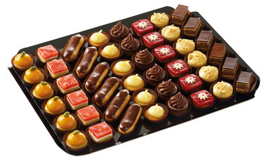 Petits Fours Traditional- Mini Desserter 48 stk 695g Traiteur De Paris